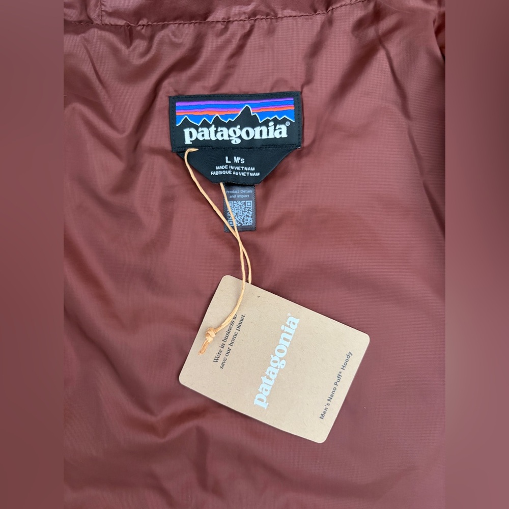 Patagonia Nano Puff Hoody Men's Size L Dried Vanilla FA25 - Picture 4 of 12